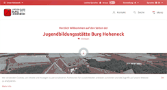 Desktop Screenshot of burg-hoheneck.de
