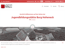 Tablet Screenshot of burg-hoheneck.de